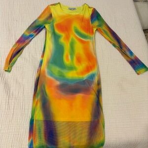 Almost Famous Multicolor Long Sleeve Dress